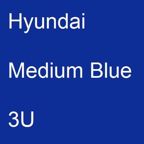 Hyundai, Medium Blue, 3U.